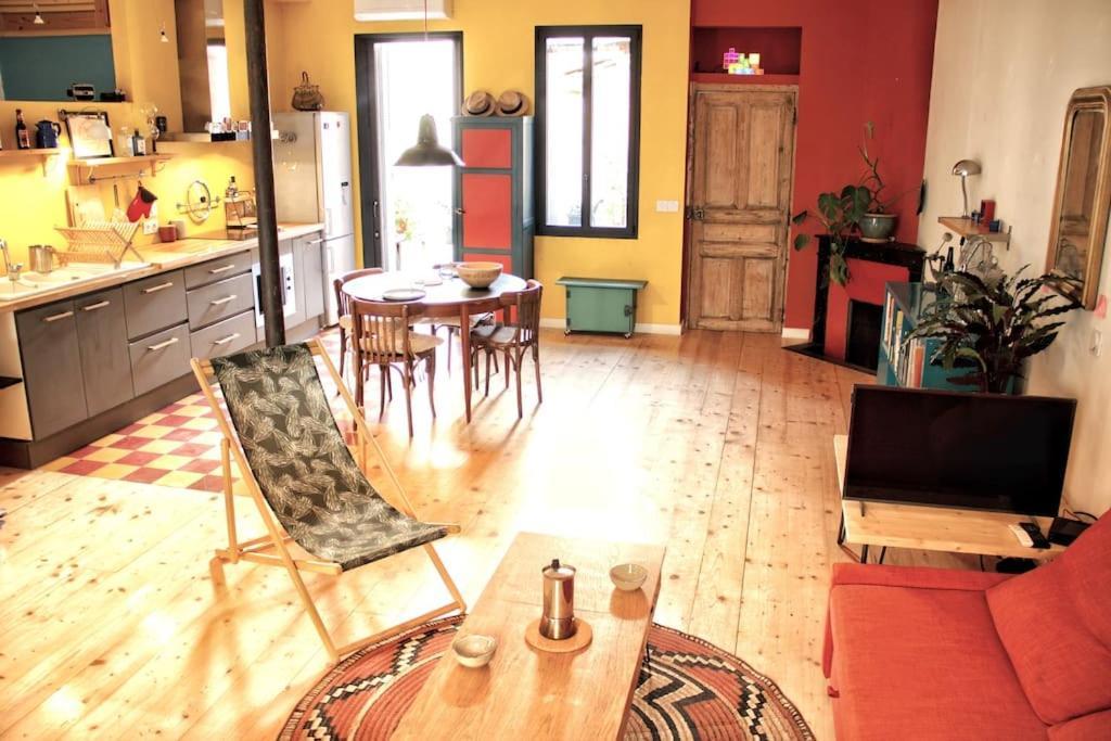 Artistic Loft, Downtown Montpellier, Wifi Apartment Bagian luar foto